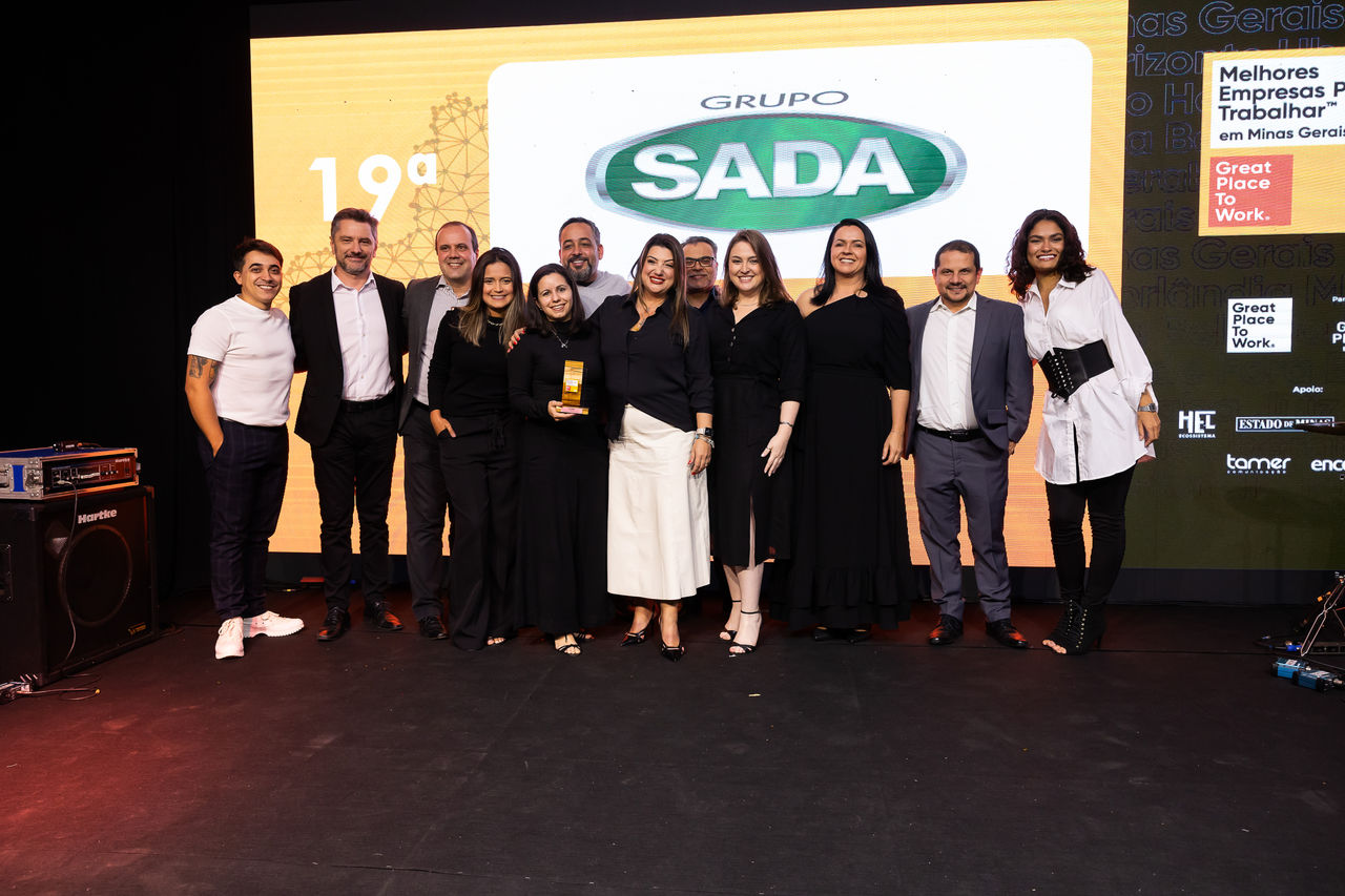 Grupo SADA está entre as melhores empresas de grande porte para se trabalhar em Minas Gerais